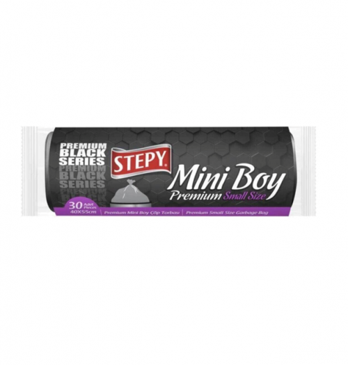 STEPY ÇÖP TORBASI BLACK EKONOMİK MİNİ*50***
