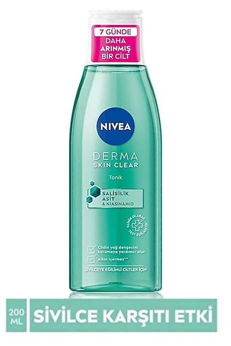 NIVEA 200 мл тоника против акне DERMA SKIN CLEAR*12