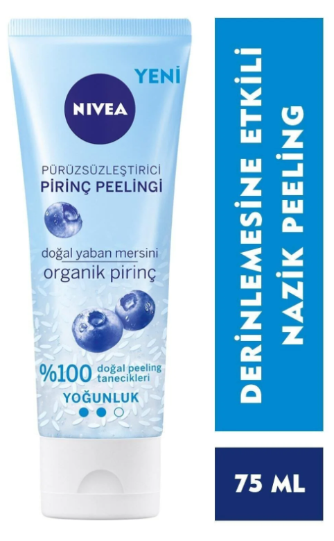 NIVEA 75 мл Рисовый натуральный черничный пилинг*12