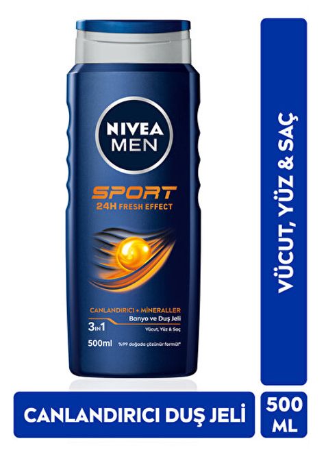 NIVEA Шампунь для душа 500 мл, спортивный, для мужчин*12