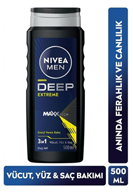 NIVEA Шампунь для душа для мужчин Deep Extreme 500 мл*12