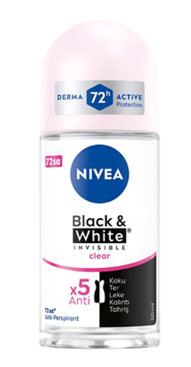 NİVEA ROLL-ON 50 ML WOMEN B&W CLEAR*1