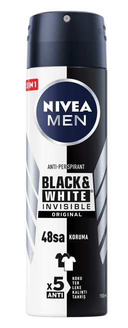 NİVEA DEO 150 ML MEN B&W ORİGİNAL POWER*1