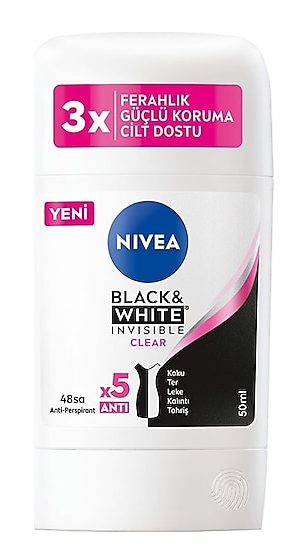 NIVEA STICK 50 мл, женский, невидимый прозрачный*1
