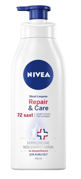 NIVEA 400 мл Восстанавливающий и ухаживающий лосьон с дозатором*12