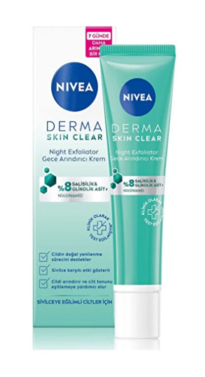 NIVEA 40 мл Ночной очищающий крем DERMA SKIN CLEAR *12