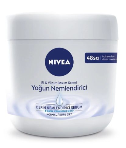 NİVEA 400 ML YOĞUN NEMLENDİRİCİ EL.VÜCUT BEYAZ*12