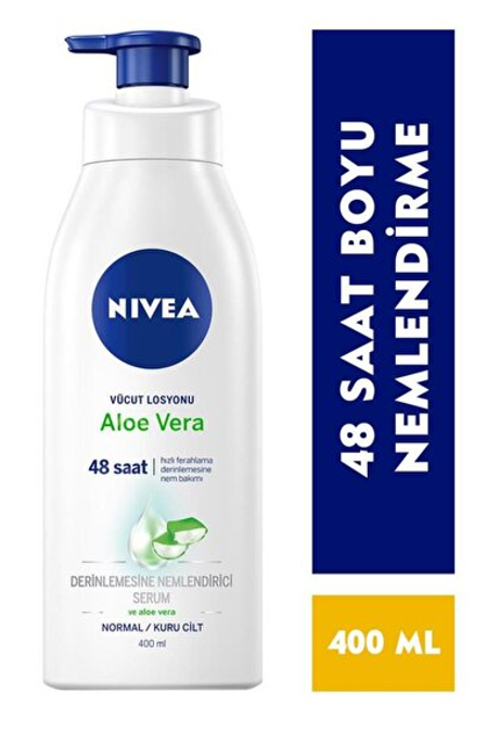 NİVEA 400 ML ALOE VERA PUMP LOSYON*12