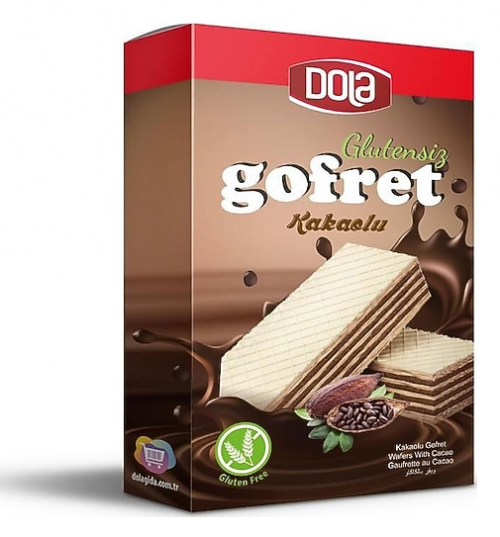 DOLA 100 г безглютеновых вафель с какао*12