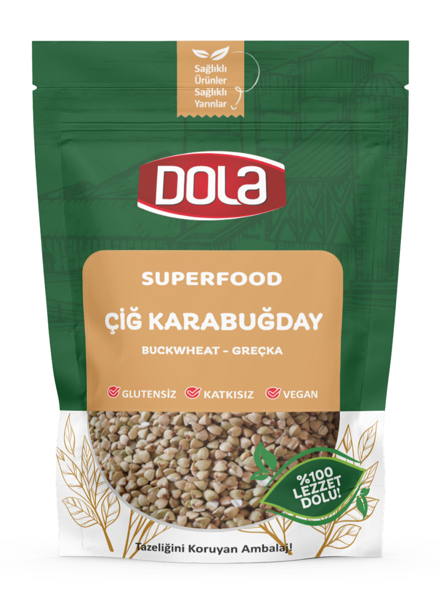 DOLA 400 г, сырые гречневые зерна без глютена*12