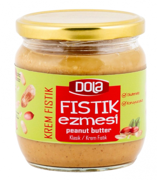 DOLA 350 GR GLUTENSİZ FISTIK EZMESİ KLASİK*12
