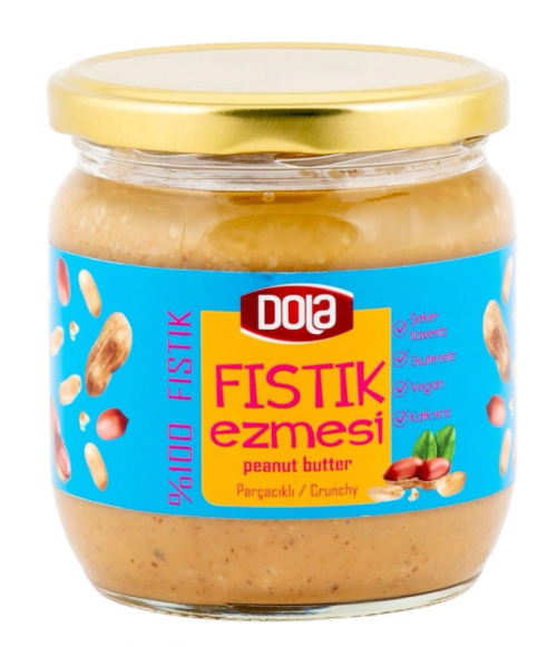 DOLA 350 GR GLUTENSİZ PARÇACIKLI FISTIK EZMESİ*12