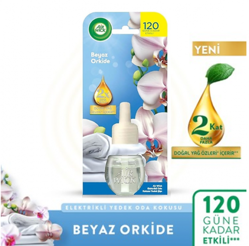 AİR WİCK 19 ML ELEKTRİKLİ YEDEK BEYAZ ORKİDE*6