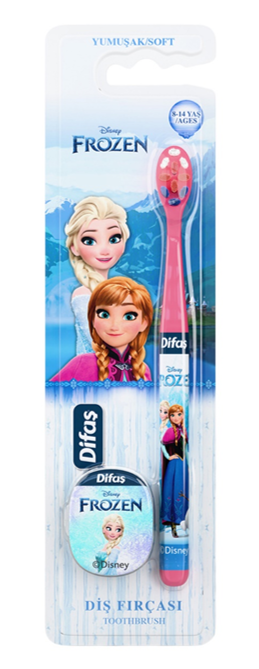 DİFAŞ ÇOCUK FROZEN LİSANLI DİŞ FIRÇASI YUMUŞAK*12
