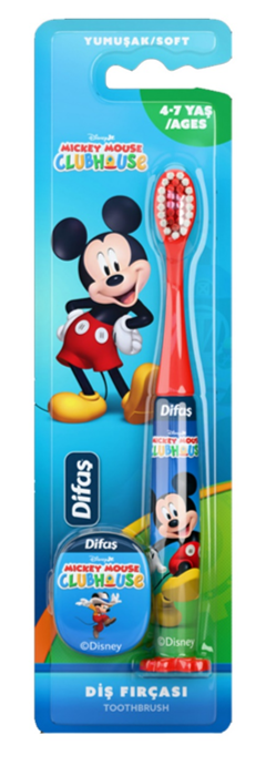 DİFAŞ ÇOCUK MİCKEY LİSANLI DİŞ FIRÇASI YUMUŞAK*12