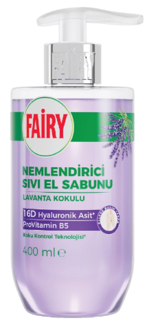 FAİRY 400 ML SIVI SABUN LAVANTA YAĞLI POMPALI*12