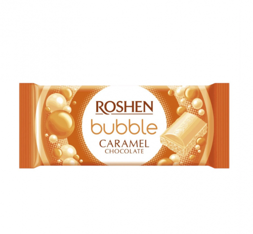 ROSHEN (6258) BUBBLE CARAMEL CHOCOLATE 80 GR*20