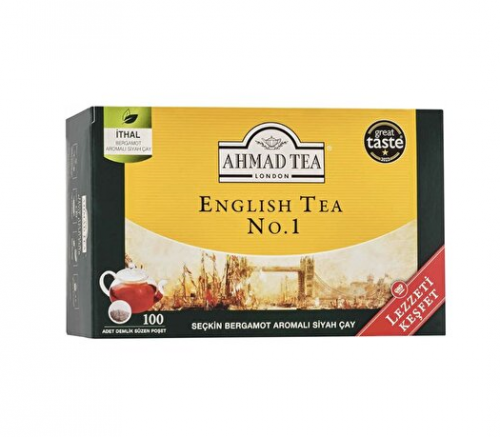 AHMAD TEA 100-PACK NO.1 TEAPOT TEA BAGS*12
