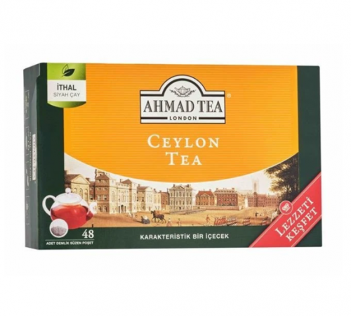 AHMAD TEA 48-PACK CEYLON TEAPOT TEA BAGS*12