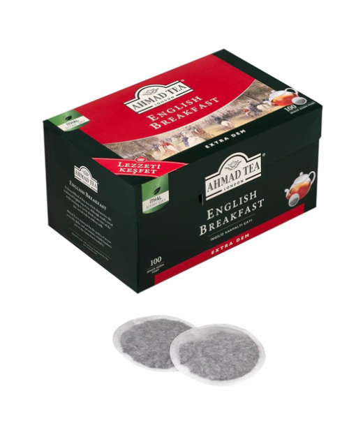 AHMAD TEA 100-PACK ENGLISH BREAKFAST TEAPOT TEA BAGS*12