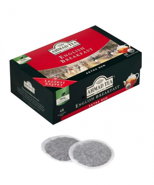 AHMAD TEA 48-PACK ENGLISH BREAKFAST TEAPOT TEA BAGS*12
