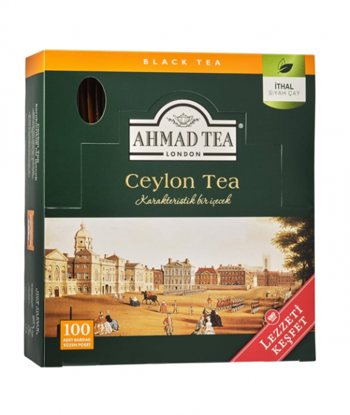 AHMAD TEA 100'LÜ CEYLON BARDAK POŞET ÇAY*12
