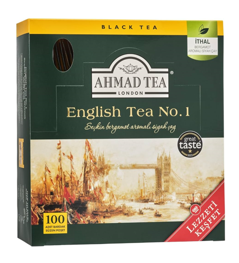 AHMAD TEA 100'LÜ NO.1 BARDAK POŞET ÇAY*12