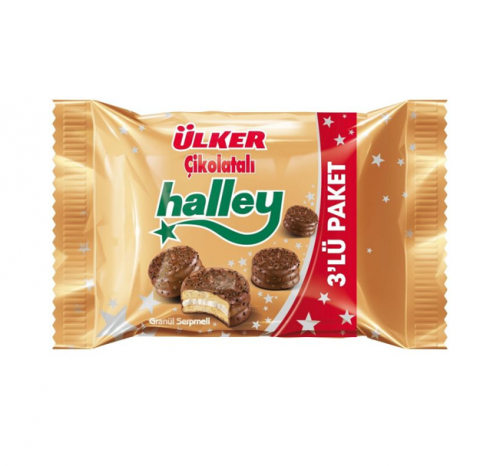 ÜLKER (367-09) HALLEY 3-PACK 66 GR SNACK SET*9