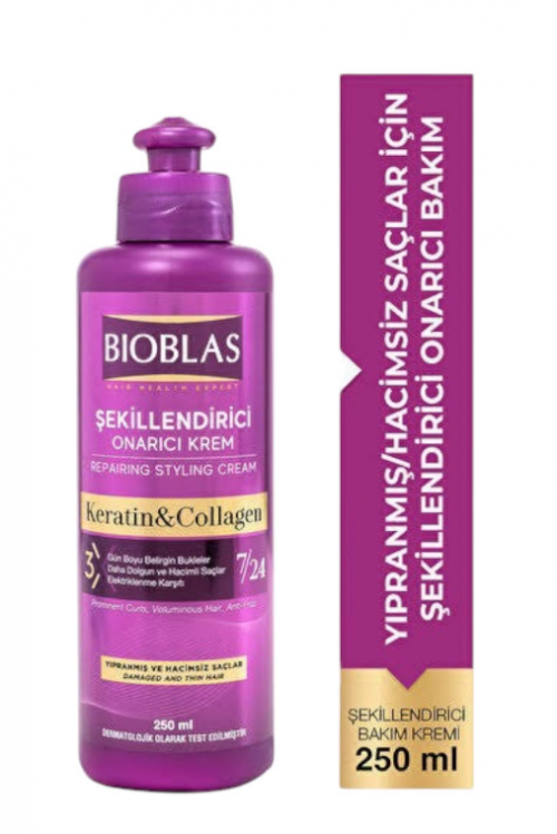 BIOBLAS 250 ML KERATIN & COLLAGEN HAIR STYLING.*6
