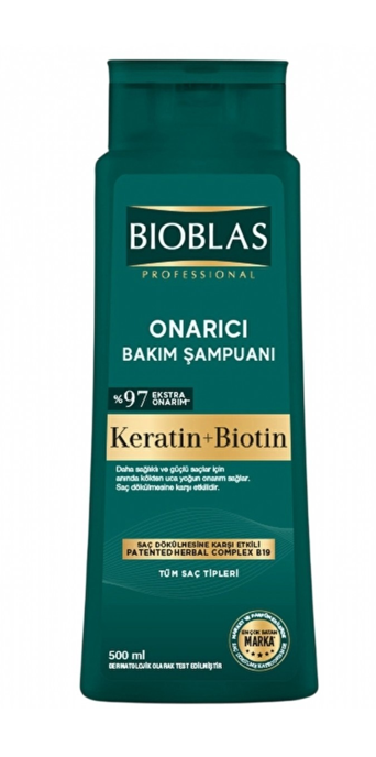 Bioblas Shampoo. 500 ml. Keratin & Biotin*6