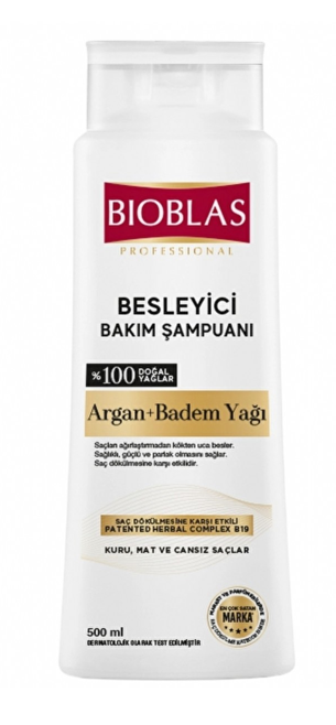 Bioblas Shampoo. 500 ml Argan & Almond Oil*6