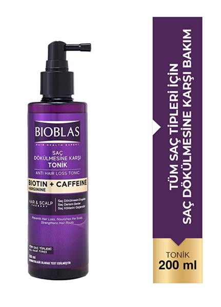 BIOBLAS 200 ML BIOTIN & CAFFEINE TONIC*6