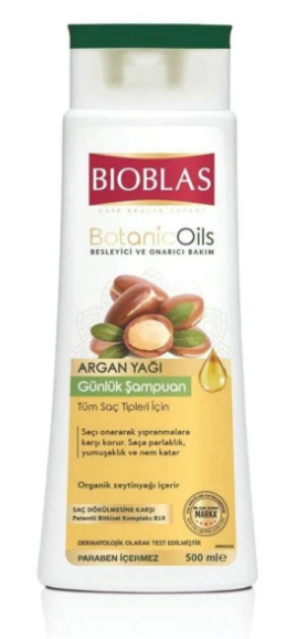 Bioblas Shampoo. 500 ml with Argan Oil*6