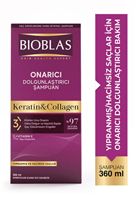 Bioblas Shampoo 360 ml Keratin & Collagen Repairing*6