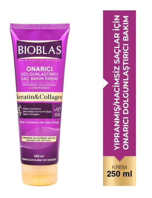BIOBLAS 250 ML KERATIN & COLLAGEN HAIR CONDITIONER*6