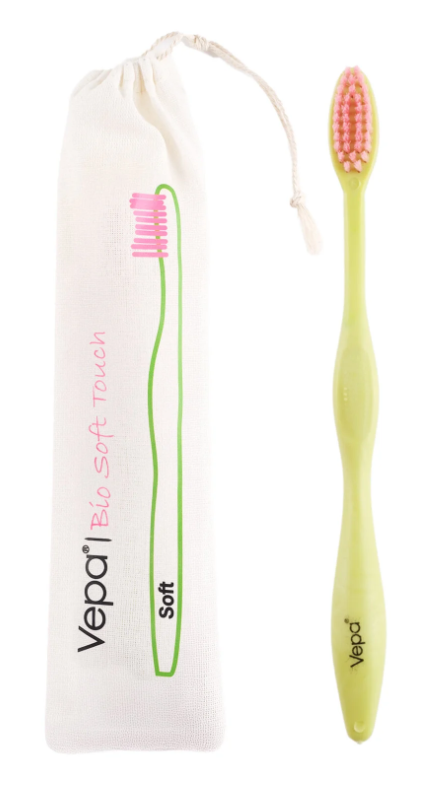 VEPA BIO SOFT TOUCH TOOTHBRUSH SOFT NATURE DOS POUCH*12