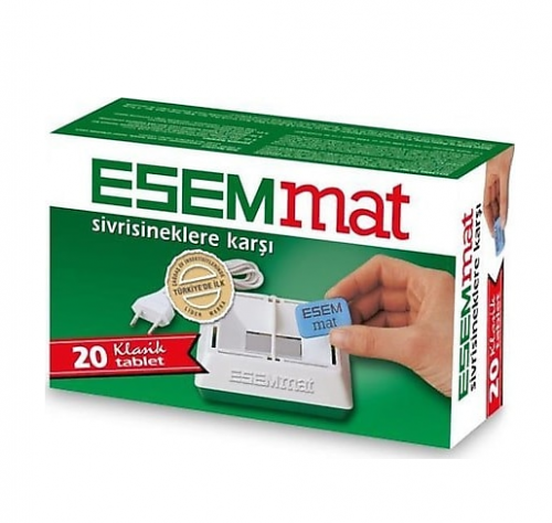 ESEMMAT Wired Mat 20-Pack Insect Tablets*24