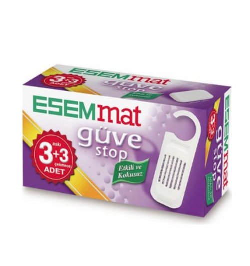 ESEMMAT MOTH STOP 3 HANGERS + 3 DRAWERS*24