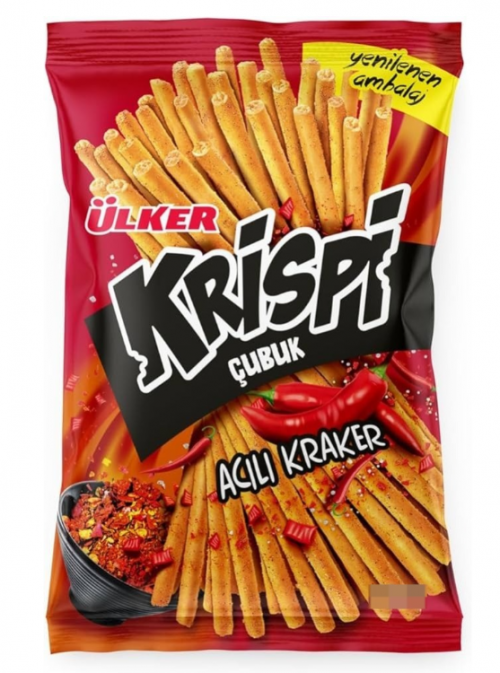ÜLKER (1075-03) KRISPI SPICY STICK CRACKERS 50 GR*15