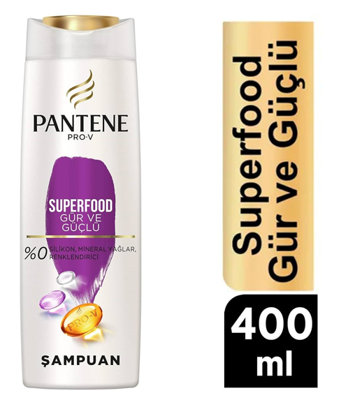 PANTENE SHAMPOO 400 ML SUPERFOOD THICK AND STRONG*6