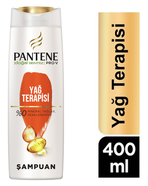 PANTENE SHAMPOO 400ML NATURAL SYNTHESIZED OIL SWEAT*6