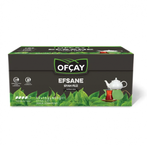OFÇAY LEGENDARY BLACK SPROUTS TEAPOT BAGS 30x15 GR*12