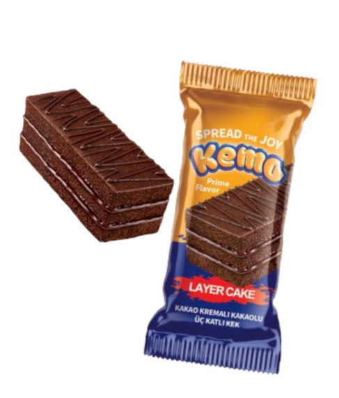 KEMO COCOA CREAM 3-LAYER CAKE 40 GR*24