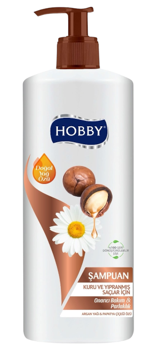 HOBBY SHAMPOO 1000ML ARGAN & CHAMOMILE OIL*8