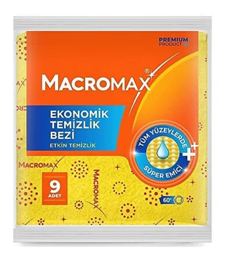 MACROMAX ECONOMICAL CLEANING CLOTHS 9-PACK*24