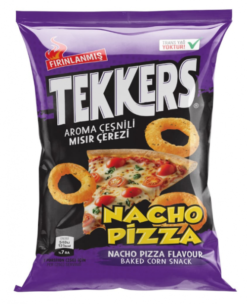 TEKKERS PUFFS 28 GR NACHO PIZZA FLAVORED CHIPS*30