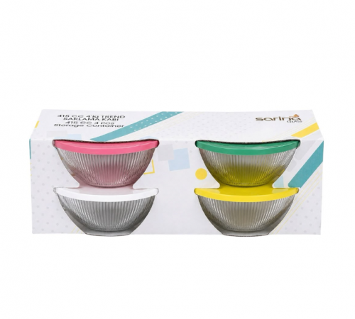 SARİNA DİAMOND STORAGE CONTAINER SET OF 4*12
