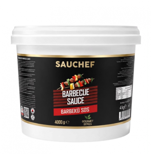 SAUCHEF BBQ SAUCE 4000 GR BUCKET*4