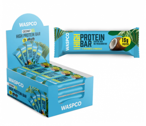 WASPCO 50 GR HIGH PROTEIN COCONUT BARS*12