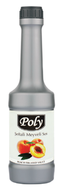 POLY 1000 GR PEACH FLAVORED FRUIT PUREE SAUCE*6